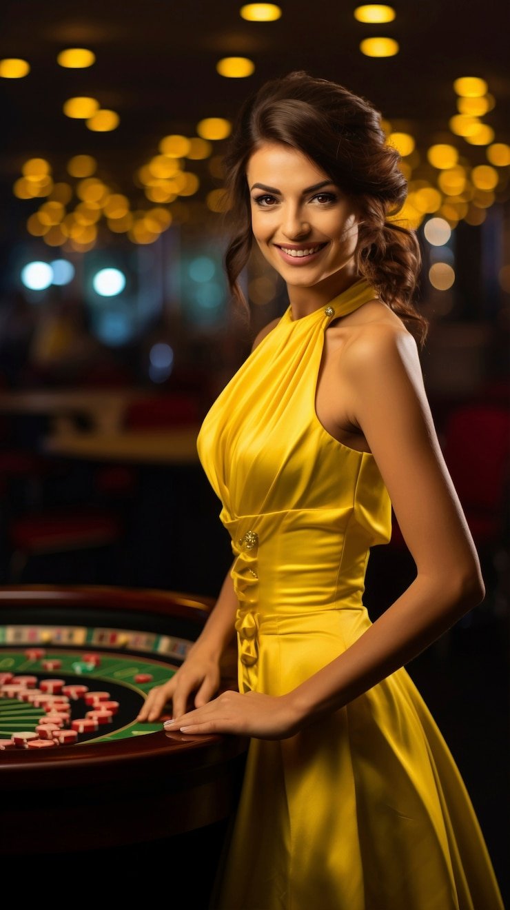 Layar permainan VIP Roulette dengan meja eksklusif, dealer profesional, dan streaming kamera multi-sudut